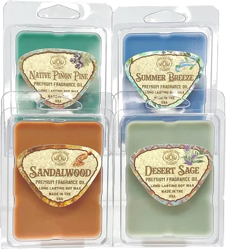Miniatura 3 de Cera perfumada para calentadores de cera, ambientador aromático, paquete de 4, juego surtido de 6 cubos de fusión, hecho a mano en Estados Unidos