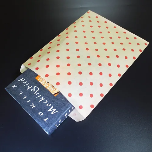 Miniatura 7 de CuteBox Bolsas de regalo de papel plano con lunares rojos (8.5 x 11 pulgadas) para mercancía, manualidades, recuerdos de fiesta, venta al por menor