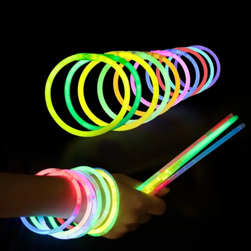 Miniatura 4 de 410 varillas brillantes a granel, suministros de fiesta que brillan en la oscuridad, paquete de fiesta de 12 horas de 8 pulgadas, Mardi Gras