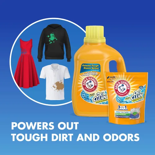 Miniatura 4 de Arm & Hammer Detergente líquido para ropa Plus OxiClean, aroma fresco, 70 cargas