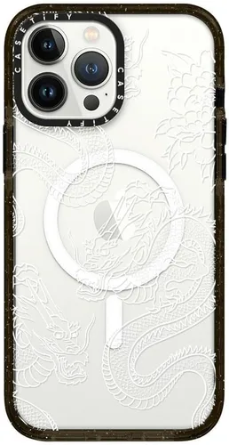 Miniatura 45 de Funda Impact de CASETiFY para iPhone 13 Pro Max con Magsafe - Estuche Claro Cuento de Invierno - Claro Negro Estuche transparente Winter Tale