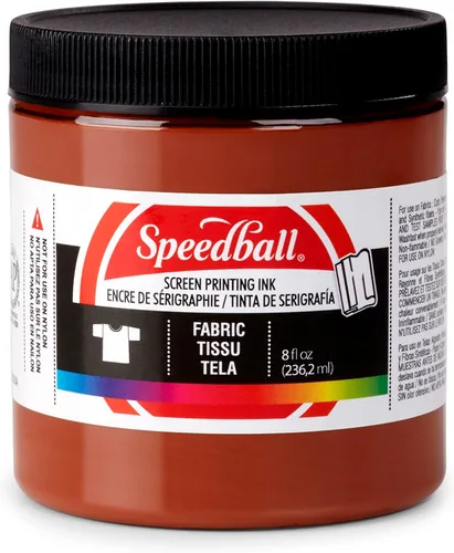 Miniatura 32 de Speedball Tinta de impresión de pantalla de tela, 8 onzas, color negro para impresión de camisetas y serigrafía