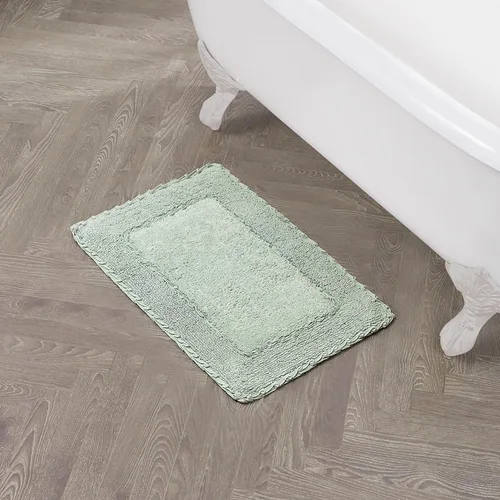 Miniatura 15 de Laura Ashley Ruffle tapete para baño de algodón de 17 x 24 pulgadas