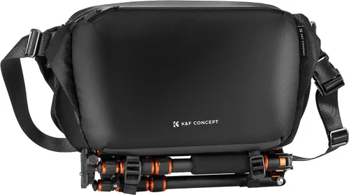 Miniatura 18 de K&F Concept Bolsa Bandolera 2 en 1 para Uso Diario, Bolsa de Hombro y Mochila Cruzada Multifuncional para Fotografía con Cámara DSLR, Bolsa Portátil