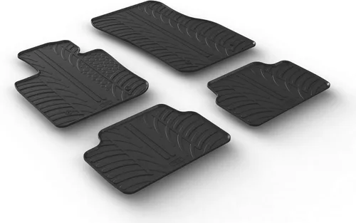 Gledring USA Alfombrillas de Goma para Todo Clima de Ajuste Personalizado Diseñadas para Mini Cooper Hatch (5 Puertas) F55 2015-2022, Sin Necesidad