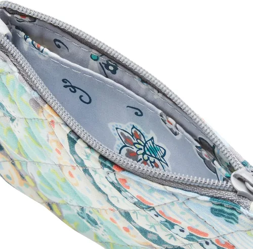 Miniatura 4 de Vera Bradley Cartera de algodón con cremallera para identificación para mujer
