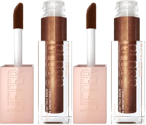Miniatura 22 de Maybelline Lifter Gloss, Brillo de Labios Hidratante con Ácido Hialurónico, Alto Brillo para Labios Más Llenos, Perla, Perla Plateada Transparente