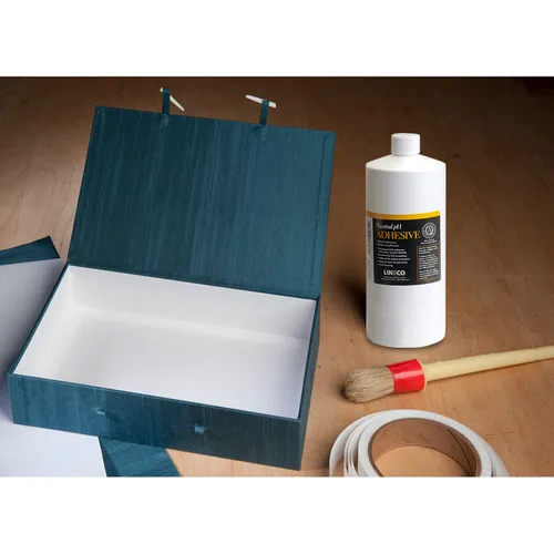 Miniatura 8 de Lineco Adhesivo PVA de pH neutro sin ácidos para todo uso, se seca transparente, flexible, 1 cuarto de galón, ideal para encuadernación, reparación