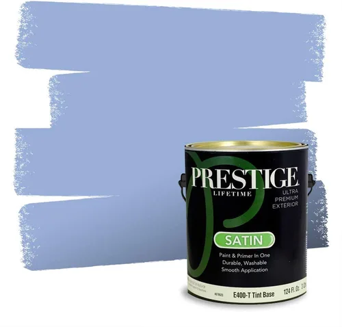 Miniatura 171 de Pintura Exterior + imprimación PRESTIGE, todo-en-uno, 1 galón, acabado mate, color comparable al Valspar* Royal Gray* VS151-Gris real