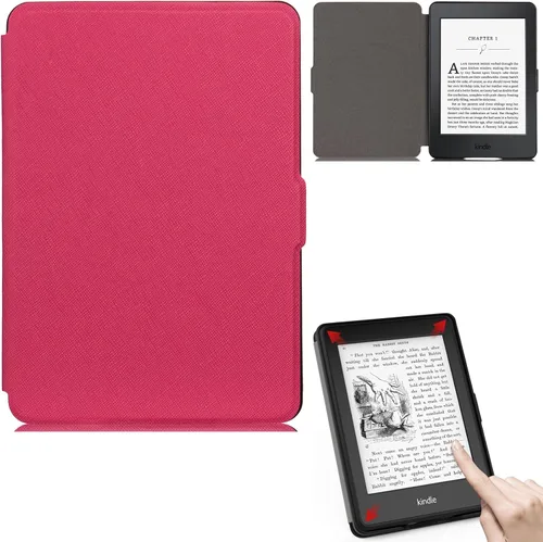 Miniatura 19 de Funda para Kindle Paperwhite, de piel sintética, con ranuras para tarjetas, con tapa de apagado y encendido automático para Amazon Kindle Paperwhite