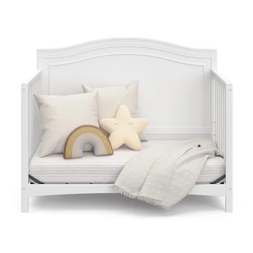 Miniatura 11 de Graco Paris - Cuna convertible 4 en 1 (blanco) – Certificada GREENGUARD Gold, se convierte en cama infantil y diván, compatible con colchón de cuna