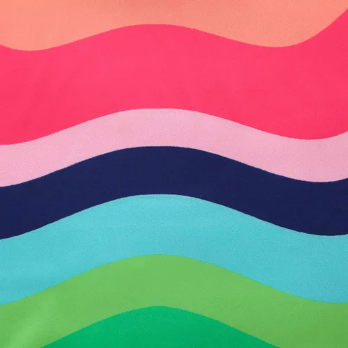 Miniatura 6 de Vestido de verano para niña pequeña, con correa de rayas de arco iris, falda de sol para playa