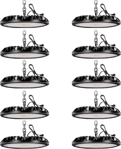 Miniatura 16 de 100W 10000LM UFO LED High Bay Light Luz LED Super Brillante ED High Bay Shop Luz blanca 6500K Luz de día, iluminación comercial de alta bahía