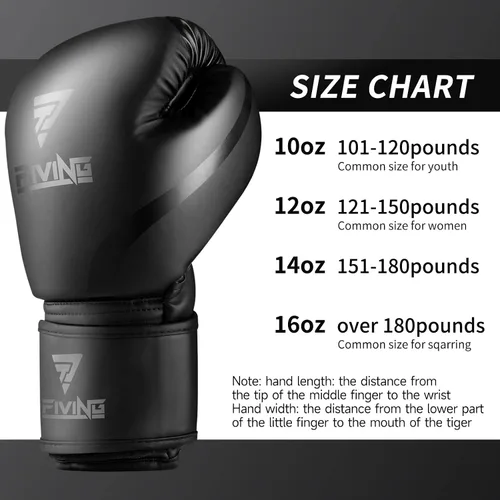Miniatura 5 de Guantes de boxeo para hombres y mujeres, entrenamiento profesional, piel sintética, MMA Kickboxing, guantes de saco de boxeo pesado para adultos