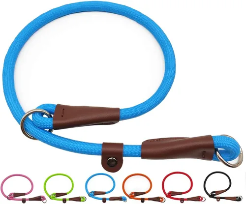 Miniatura 14 de MayPaw Collar ajustable de cuerda de nailon para entrenamiento de perros, collares de perro Martingala redondos sin tirones para perros pequeños