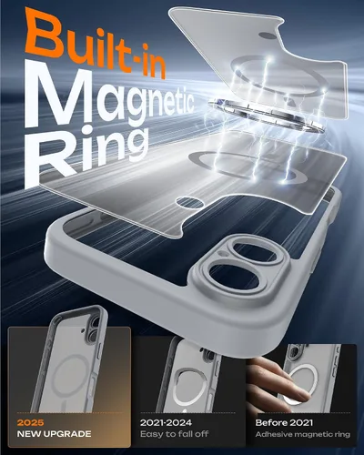 Miniatura 747 de TOCOL Funda para iPhone 11, compatible con Magsafe, protección completa de cámara, imanes integrados, protección contra caídas, funda translúcida