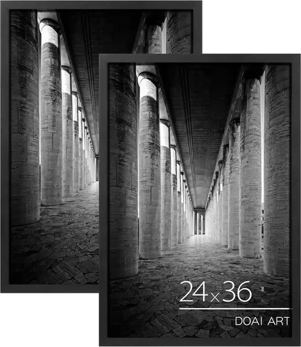 Miniatura 11 de DOAI ART Marco de póster de 16 x 20 pulgadas, paquete de 2 marcos de fotos de roble y veta de madera de 16 x 20 pulgadas para montaje en pared