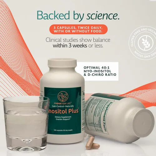 Miniatura 4 de Suplemento para mujeres, mezcla de mio-inositol y D-Chiro 40:1 con 12 ingredientes, 180 cápsulas