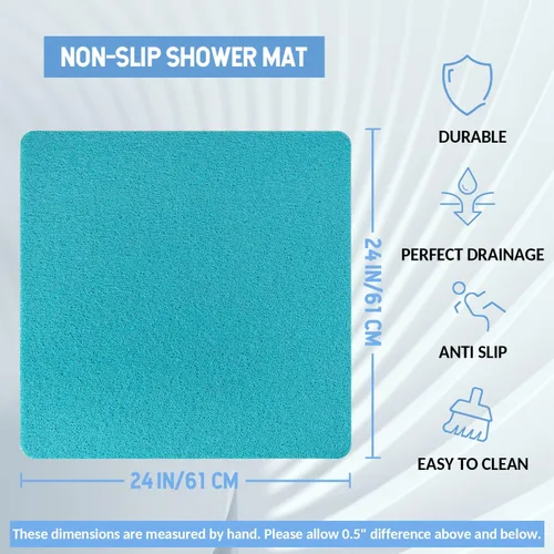 Miniatura 79 de Hargiis - Tapete antideslizante de secado rápido para tina y ducha, tapete exfoliante para pies, para baño, cocina u hotel, beige, 24 x 16 pulgadas