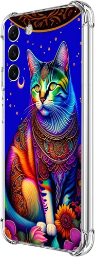 Miniatura 30 de Funda para Galaxy S23, diseño de mariposas azules, rosas, protección contra caídas, a prueba de golpes, de cuerpo completo, resistente a