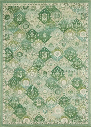 Miniatura 29 de Unique Loom Penrose Collection - Alfombra de área - Blake (2' 2" x 3' 1" Rectángulo, Verde/Beige)