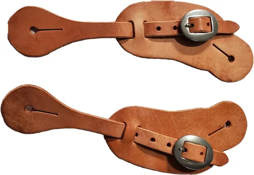 Miniatura 2 de Saddles & Such Nuevo Western Cowboy Spur Straps, marrón