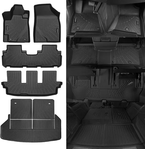 Miniatura 42 de Alfombrillas de piso Naibeve para Ford Edge 2015 2016 2017 2018 2019 2020 2021 2022 2023 2024 2025 - Ajuste personalizado para todo clima