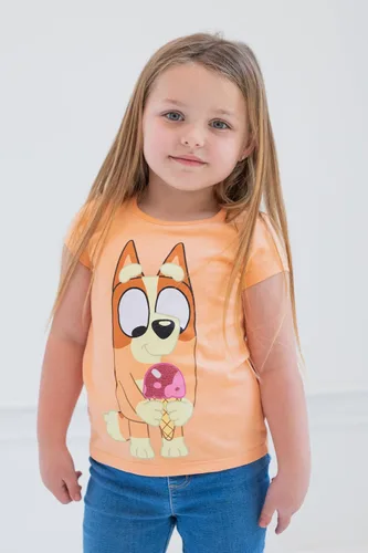 Miniatura 2 de Bluey Paquete de 4 camisetas para niñas de niños pequeños a niños pequeños