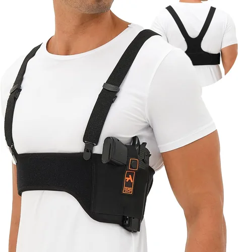 Funda de hombro para transporte oculto – Funda oculta para el pecho, funda universal para pistola para hombres y mujeres, se adapta a Glock, S & W,