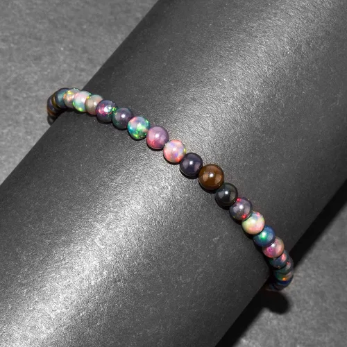 Miniatura 16 de Multi Gemstone Dainty Choker Bracelet