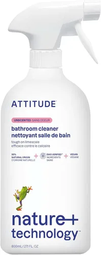 Miniatura 11 de ATTITUDE Spray limpiador de baño, verificado por EWG, a base de plantas y vegano, seguro para superficies de baño, azulejos, bañeras, paredes