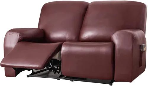 Miniatura 19 de Funda para sofá reclinable de 2/3 plazas, de piel sintética, impermeable, con bolsillo lateral, funda para sillón de masaje, protector de muebles