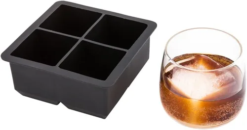 Miniatura 7 de Restaurantware Bandeja de vidrio para chupitos de hielo de 1.75 pulgadas - Hace 4 vasos de chupito: perfecto para barras comerciales o uso doméstico