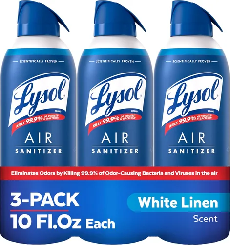 Miniatura 16 de Lysol Air - Desinfectante en aerosol con eliminador de olores para el hogar y la oficina, aerosol desinfectante, alternativa a ambientador, aroma a