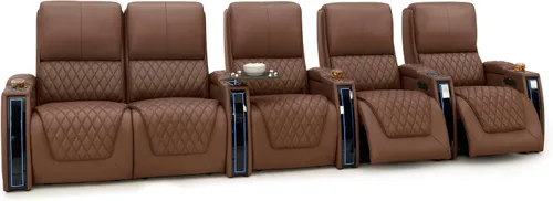 Miniatura 120 de Seatcraft Apex Zero-Gravity CoolZero - Asiento de cine en casa de cuero italiano, reposacabezas eléctrico, lumbar eléctrico, reclinable eléctrico