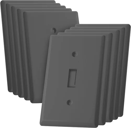 Miniatura 12 de Bates- Cubierta para interruptor de luz, cubiertas de placa de interruptor, paquete de 10, cubierta de interruptor de luz individual, 1 banda, Blanco