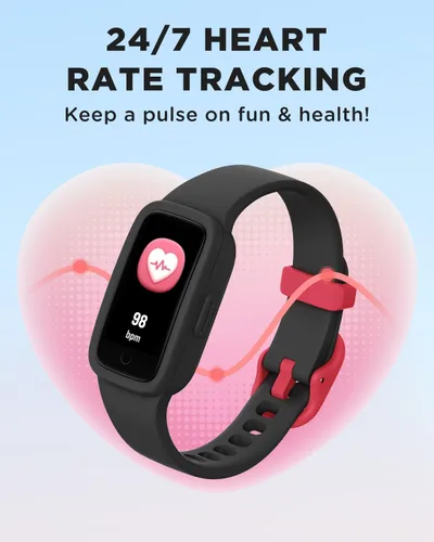 Miniatura 6 de BIGGERFIVE Vigor 3 - Reloj de seguimiento de actividad física para niños, pantalla AMOLED, no necesita aplicación, no necesita teléfono, resistente