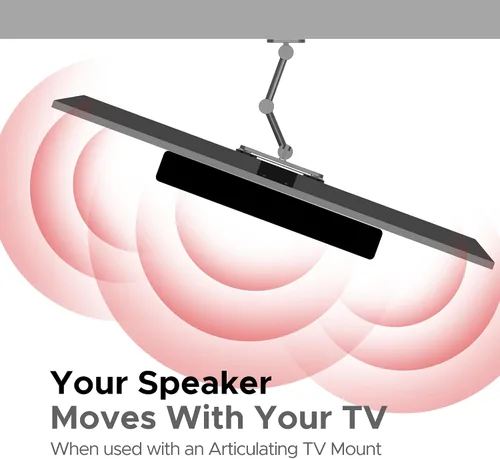 Miniatura 6 de Sound Bass Soporte universal para debajo de TV, compatible con barra de sonido inteligente Bose 300 500 550 600 700 900, Lifestyle Ultra, altavoz