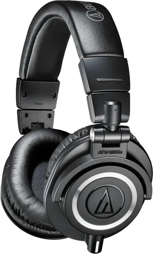 Miniatura 2 de Audio-Technica ATH-M50x - Auriculares profesionales para monitor de estudio, paquete negro con funda de auriculares de cuerpo duro