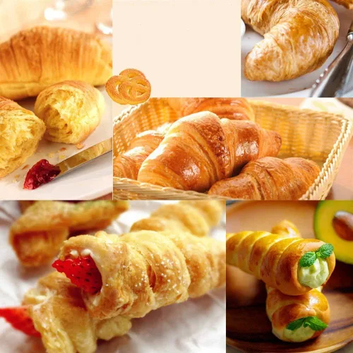Miniatura 7 de FantasyDay Moldes antiadherentes para cuerno de color crema, de acero inoxidable, 5 pulgadas, kit de tubos de cannoli de gran tamaño, paquete de 16