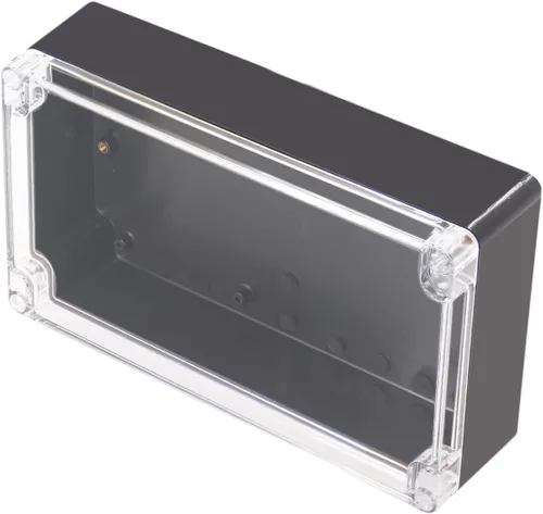 Miniatura 16 de Caja de proyecto IP65 Caja de conexiones impermeable ABS cajas eléctricas negras para bricolaje, Estuche electrónico para proyectos de energía, Caja