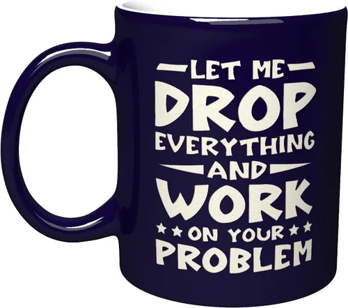 Miniatura 23 de NM NEXTMUG Taza de cerámica grabada - Of Course I'm Right, I'm Bob - Divertida taza de café de regalo de sarcasmo para amigos, compañeros de clase