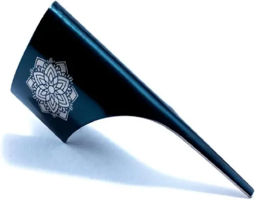 Miniatura 2 de Kasher Encendedor de mandala sin encendedor, construcción elegante y duradera, herramienta ligera, portátil multiusos, adecuado para usar como Negro