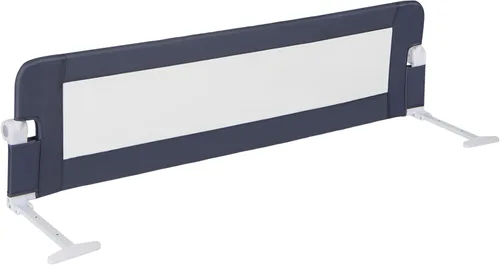 BABY JOY Rieles de cama para niños pequeños, extra largos, protector de cama de seguridad abatible para cuna convertible, barandilla plegable para