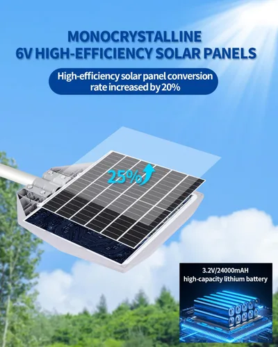 Miniatura 3 de Farolas solares para exteriores, 700000 lúmenes, luces LED brillantes con sensor de movimiento y control remoto, luces de seguridad impermeables