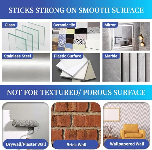 Miniatura 6 de Perchas para cuadros sin clavos, perchas de pared sin uñas, 20 unidades de ganchos de pared adhesivos para colgar con impermeable y a prueba