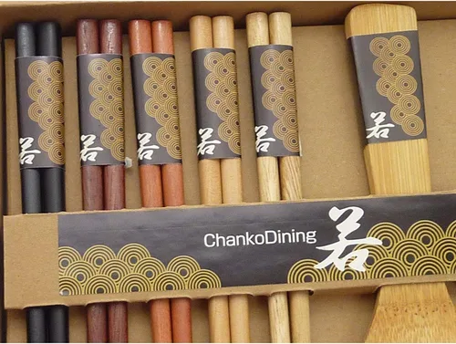 Miniatura 2 de Juego de palillos con espátula de arroz de madera de Chanko Dining