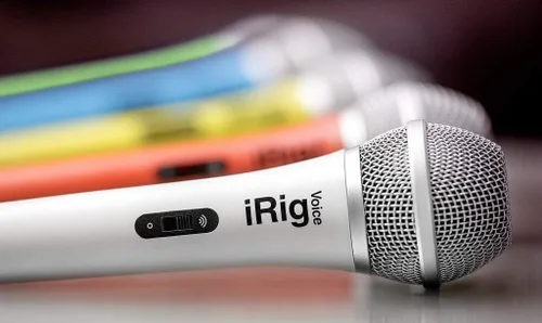 Miniatura 4 de IK Multimedia Micrófono karaoke iRig Voice (azul) para smartphones y tablets