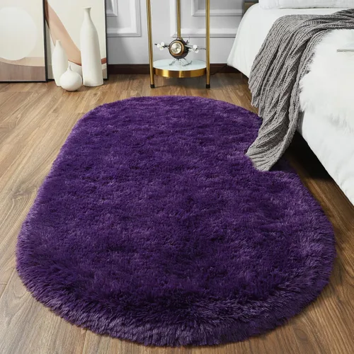 Miniatura 13 de Softlife Alfombras Esponjosas para Dormitorio, Alfombra de Área Peluda Bonita para Niñas y Niños Habitación de Bebé Decoración del Hogar, 2 x 5 Pies