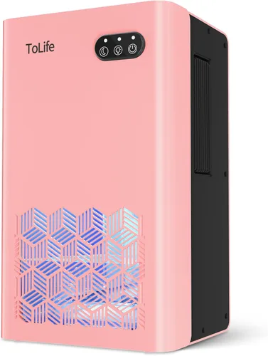 Miniatura 13 de ToLife Deshumidificador para el hogar, deshumidificadores de 1000 pies cuadrados para sótano, dormitorio, baño, con tanque de agua de 95 onzas